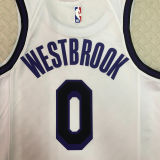 Lakers WETBROOK #0 White City Edition NBA Jerseys