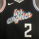 Clippers LEONARD #2 Black City Edition NBA Jerseys
