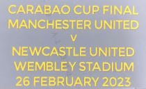 Carabao Cup Final Fonts 2023 卡拉宝杯曼联用决赛小字 (You can buy it alone OR tell us which jersey to print it on. )