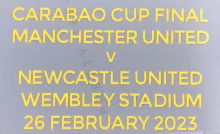 Carabao Cup Final Fonts 2023 卡拉宝杯曼联用决赛小字 (You can buy it alone OR tell us which jersey to print it on. )