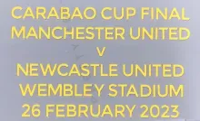 Carabao Cup Final Fonts 2023 卡拉宝杯曼联用决赛小字 (You can buy it alone OR tell us which jersey to print it on. )