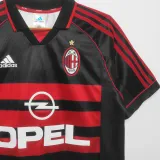 1998/99 AC Milan Third Black Retro Soccer Jersey