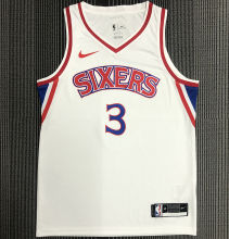 76ers IVERSON #3 Retro White NBA Jerseys