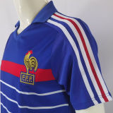 1982/84 France Home Blue Retro Soccer Jersey