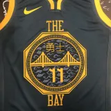 Warriors THOMPSON #11 Black NBA Jerseys