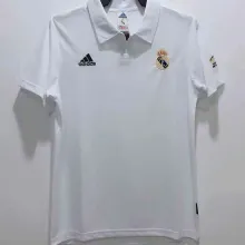 2002-2003 RM White Home Retro Soccer Jersey