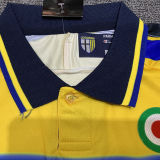 1999-2000 Parma Home Yellow Long Sleeve Retro Soccer Jersey