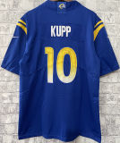 Men's Los Angeles Rams KUPP # 10 Blue NFL Jersey 公羊