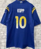 Men's Los Angeles Rams KUPP # 10 Blue NFL Jersey 公羊