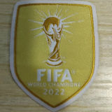 (Material Cloth) 布的 FIFA WORLD CHAMPIONS 2022 Patch 2022世界杯金杯 (You can buy it alone OR tell us which jersey to print it on. )