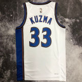 Wizards KUZMA #33 White Retro NBA Jerseys