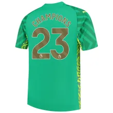CHAMPIONS #23 Man City Goalkeeper Soccer Jersey 2023/24 (金色字体) ★★