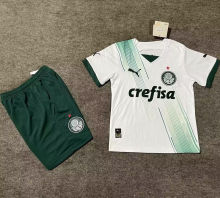 2023/24 Palmeiras Away White Kids Soccer Jersey