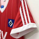 1983/84 Hamburger Away Red Retro Jersey