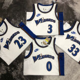 Wizards KUZMA #33 White Retro NBA Jerseys