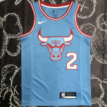 Bulls BALL #2 Blue NBA Jerseys
