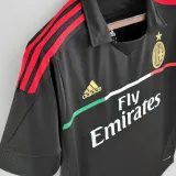 2011-2012 AC Milan Third Black Retro Soccer Jersey