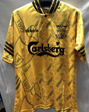 1994-1996 LFC Away Yellow Retro Soccer Jersey
