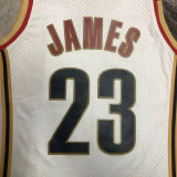 2003/04 Cleveland JAMES #23 Retro White NBA Jerseys热压