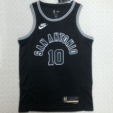 Spurs DEROZAN #10 Black NBA Jerseys