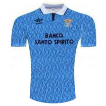 1991-1992 Lazio Home Blue Retro Soccer Jersey