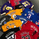 BRYANT # 8 Lakers Yellow Mitchell Ness Retro Jerseys