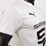 2023/24 Rennais Away White Player Version Soccer Jersey
