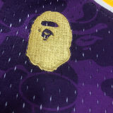 1993 Lakers BAPE×M&N #93 Purple NBA Jerseys