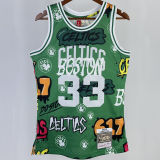 1985/86 Celtics BIRD #33 Green Retro NBA Jerseys 热压