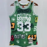1985/86 Celtics BIRD #33 Green Retro NBA Jerseys 热压
