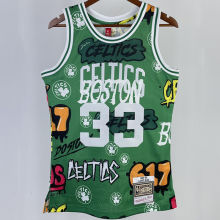 1985/86 Celtics BIRD #33 Green Retro NBA Jerseys 热压