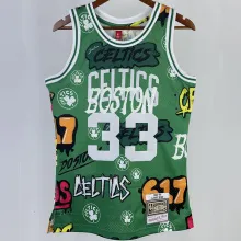 1985/86 Celtics BIRD #33 Green Retro NBA Jerseys 热压