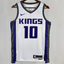 2023/24 Kings SABONIS #10 White NBA Jerseys 热压