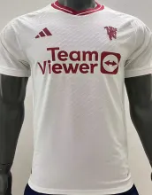 2023/24 M Utd Third White Player Version Soccer Jersey 白色三边