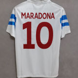 1988/89 Napoli Away White Retro Soccer Jersey
