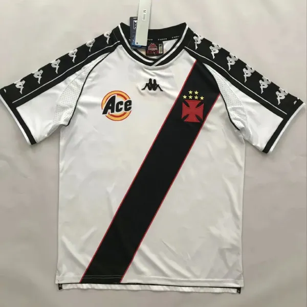2000 Vasco Home White Retro Soccer Jersey