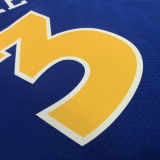 Warriors POOLE #3 Blue Retro NBA Jerseys