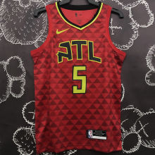 Hawks MURRAY #5 Red NBA Jersey