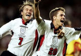 1998 England Home White Retro Soccer Jersey