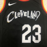 Cleveland JAMES #23 Black City Edition NBA Jerseys
