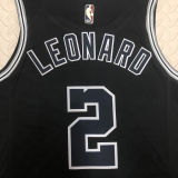 Spurs LEONARD #2 Black Retro NBA Jerseys