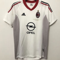 2002/03 AC Milan Away White Retro Soccer Jersey