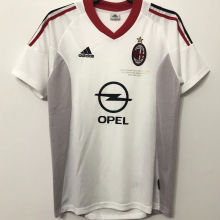 2002/03 AC Milan Away White Retro Soccer Jersey