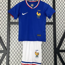 2024/25 France Home Blue Kids Soccer Jersey