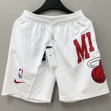 2023/24 Miami Heat White NBA Cotton Pants