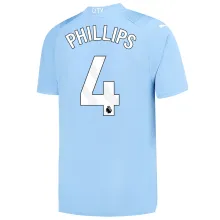 PHILLIPS #4 Man City 1:1 Home Blue Fans Jersey 2023/24 (League Font) ★★