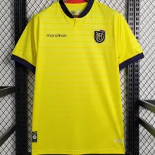 2023/24 Ecuador Home Yellow Fans Soccer Jersey