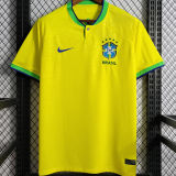2022/23 Brazil Home 1:1 Quality Yellow Fans Soccer Jersey