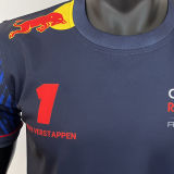 2023/24 Red Bull Racing No.1 Black F1 Team T-Shirt (号码 1 圆领)