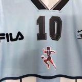 Maradona #10 Argentina Home Retro Soccer Jersey 2001有名有号 ★★